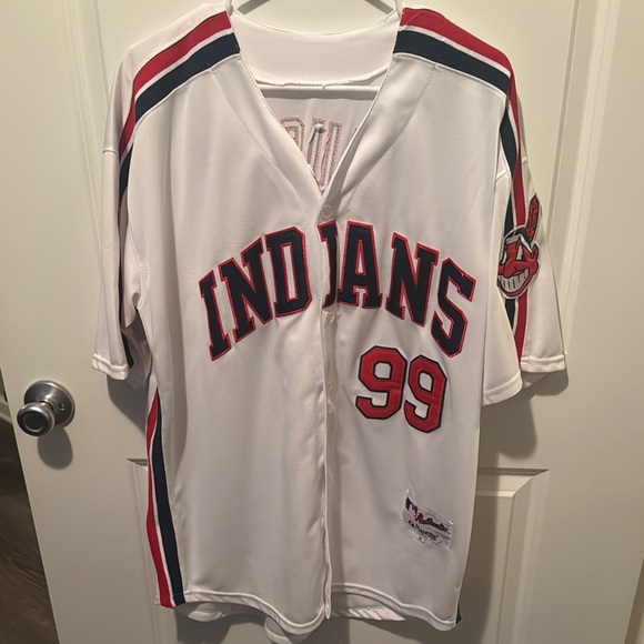 Majestic Other - “WILD THING” Ricky Vaughn Indians Baseball Jersey
